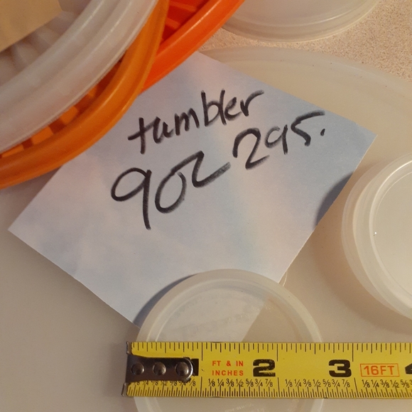 Vtg Tupperware {4 pack} #295 Tupperware Seal for 9oz Tumbler - Picture 9 of 15